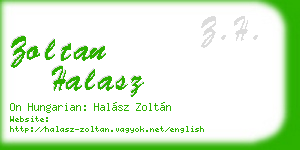 zoltan halasz business card